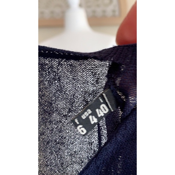 Love Moschino Bow embellished V Neck Blue size 4 - Picture 8 of 8